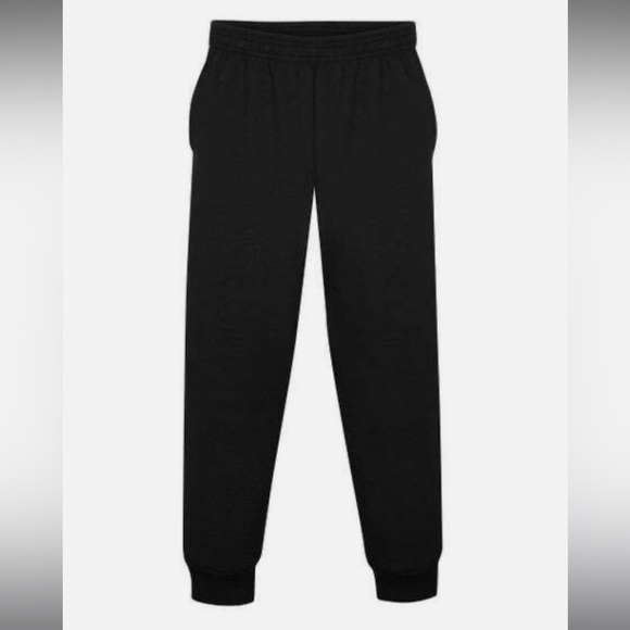 Hanes EcoSmart Boys' Fleece Jogger Sweatpants Black / Slate Navy L - Picture 1 of 2